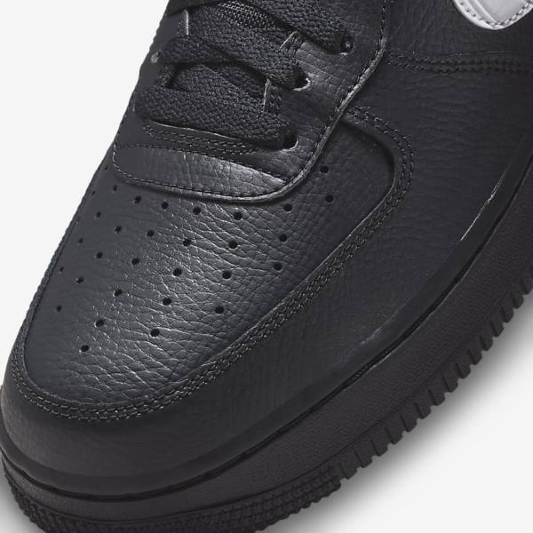 Nike Air Force 1 Sneakers Herren Schwarz Silber Weiß | NK187DVH