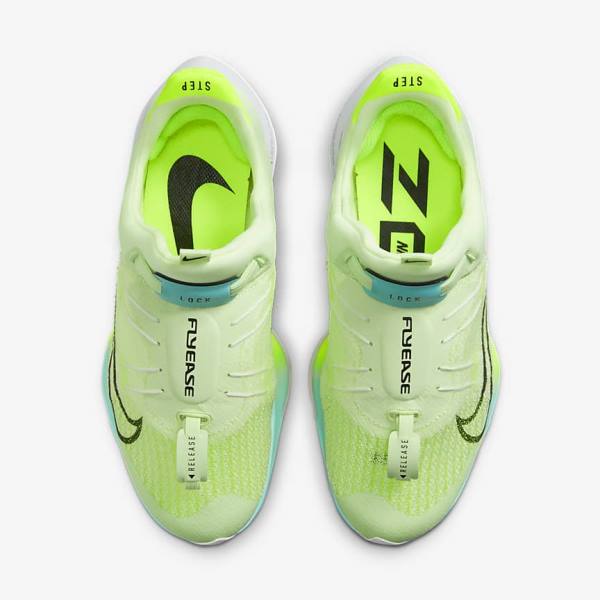 Nike Air Zoom Tempo NEXT% FlyEase Easy On-Off Straßen Laufschuhe Damen Türkis Schwarz | NK287MOR