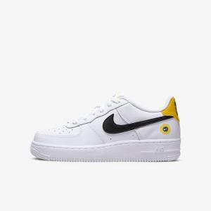 Nike Air Force 1 LV8 Older Sneakers Kinder Weiß Schwarz | NK491IWH