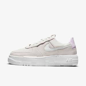 Nike Air Force 1 Pixel Sneakers Damen Weiß Hellbeige Rosa | NK193YAP