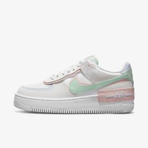 Nike Air Force 1 Shadow Sneakers Damen Weiß Mintfarben Grau | NK402PWX