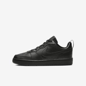 Nike Court Borough Low 2 Older Sneakers Kinder Schwarz | NK863DTA