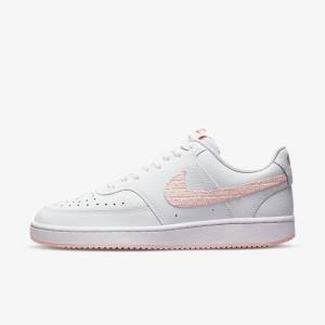 Nike Court Vision LO Sneakers Damen Weiß Rot | NK590FKD