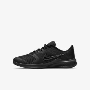 Nike Downshifter 11 Older Straßen Sneakers Kinder Schwarz Dunkelgrau | NK082ZPJ