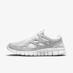 Nike Free Run 2 Sneakers Herren Grau Weiß Platin | NK148SEA