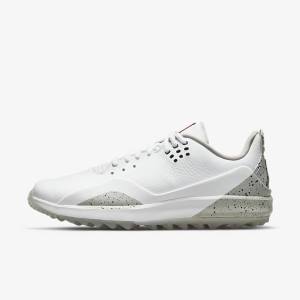 Nike Jordan ADG 3 Golfschuhe Herren Weiß Grau Schwarz | NK620OBE