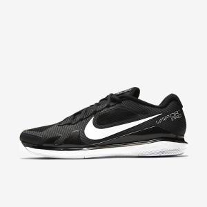 Nike NikeCourt Air Zoom Vapor Pro Hard-Court Tennisschuhe Herren Schwarz Weiß | NK540BJN
